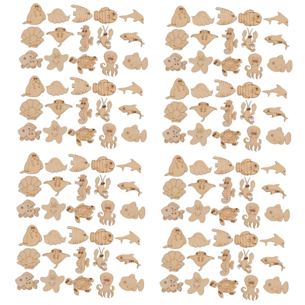800stücke Holzscheiben Unvollendete Holztiere Für Bastelprojekte Für Dekoration Malen Und Handwerk Mit Familie Und Freunden