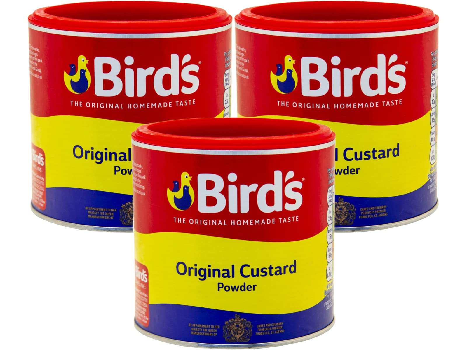 Bird's Custard Powder | Faites une délicieusement crémeuse pour les desserts traditionnels au goût original maison | Lot de 3 x 300 g