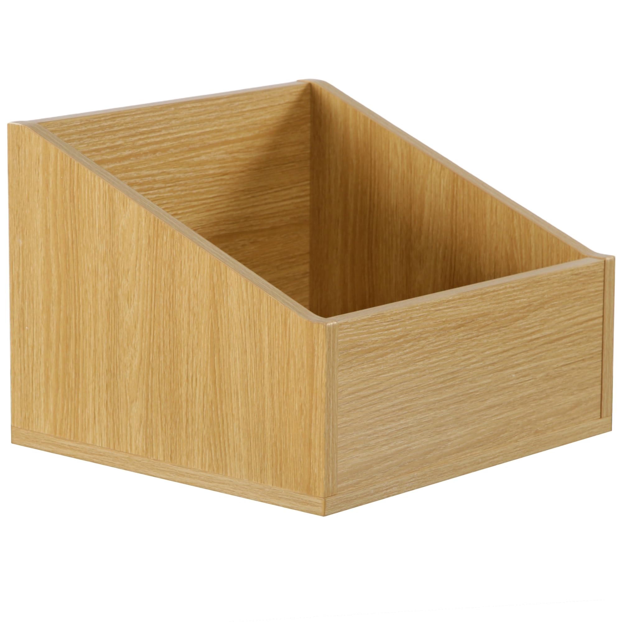 Charles Jacobs Modern Vinyl Record LP Storage Box - Oak Effect