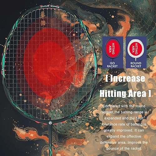 Miniatura 2 de V5 Scale - Raqueta profesional de fibra de carbono con marco de onda torcida 5U G5, 22-30 libras, raqueta de bádminton de fibra de carbono completa