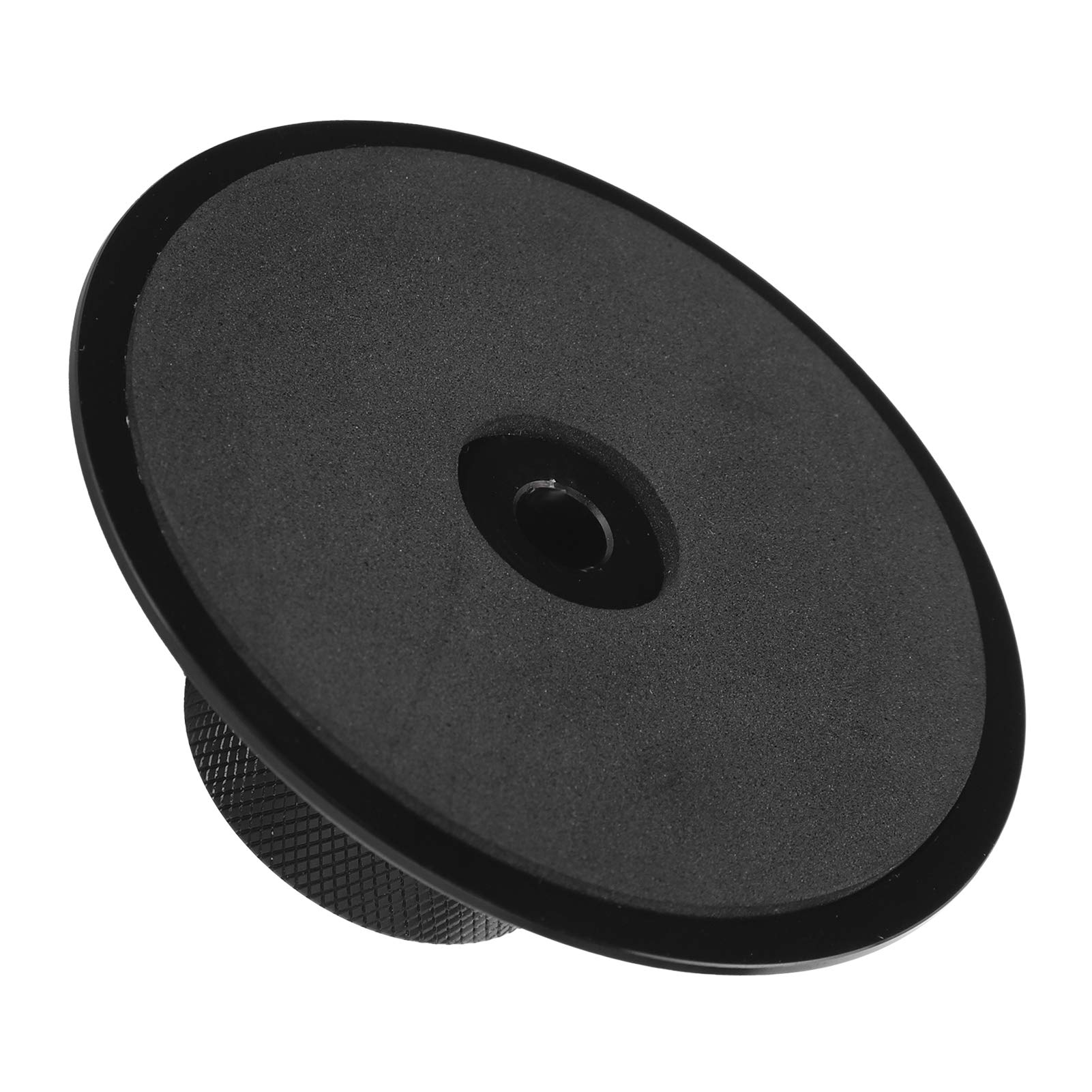 Stabilizzatore peso record LP120B, morsetto disco giradischi per lettore LP, stabilizzatore in lega di alluminio con trattamento anodico, perfetto per i dischi per migliorare la (Nera)