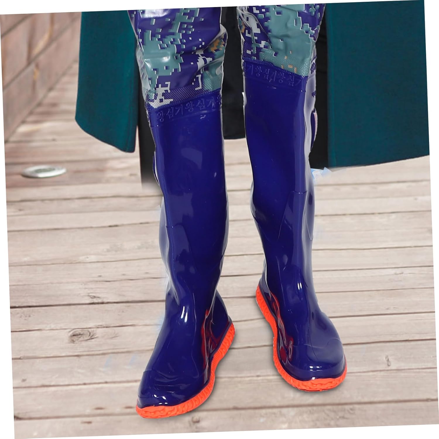 Men Hip Waders Boot Wading Shoes Pvc Trousers for Outdoor Farming and Rainy Weather