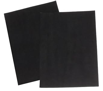 Premium Quality Suede Sheets 8.5"x12" with Super-Strong self-Adhesive Backing. Ideal for Making Peel-and-Stick self-Stick, Stick-on Soles for Dance Shoes [SUEDE-DIY-2pk-black].