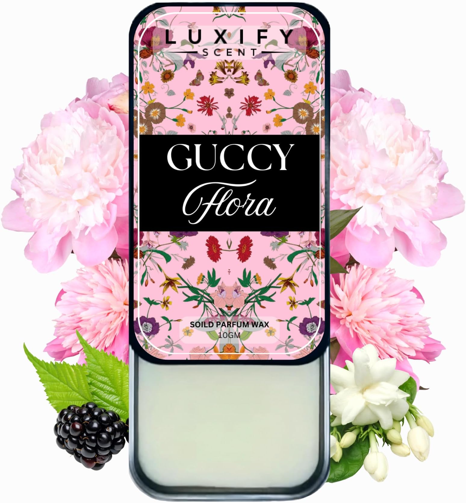 LUXIFY SCENT Guccy Flora Solid Perfume | Easy to Use Natural Deodorant Cream for Men & Women - 10g