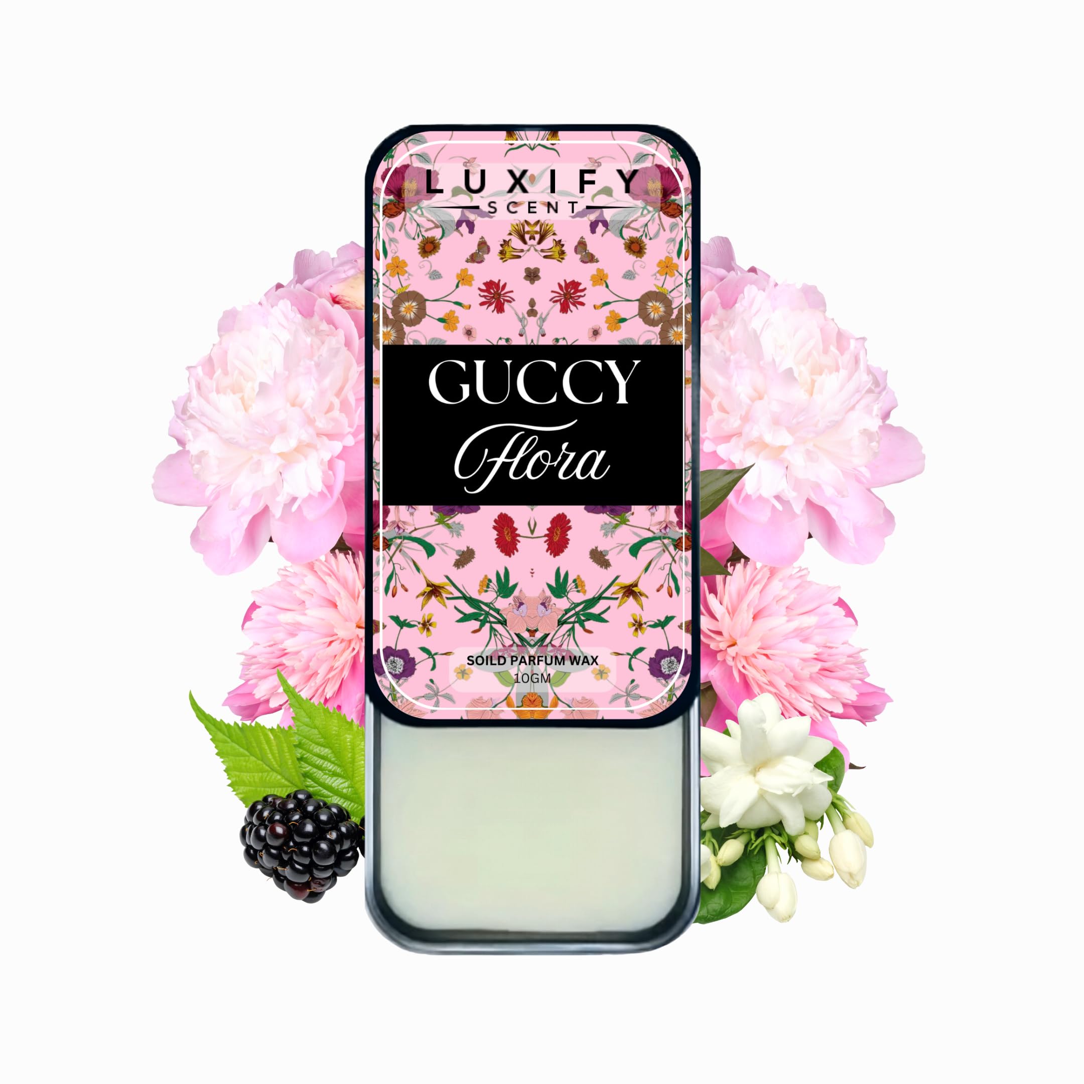 LUXIFY SCENT Guccy Flora Solid Perfume | Easy to Use Natural Deodorant Cream for Men & Women - 10g