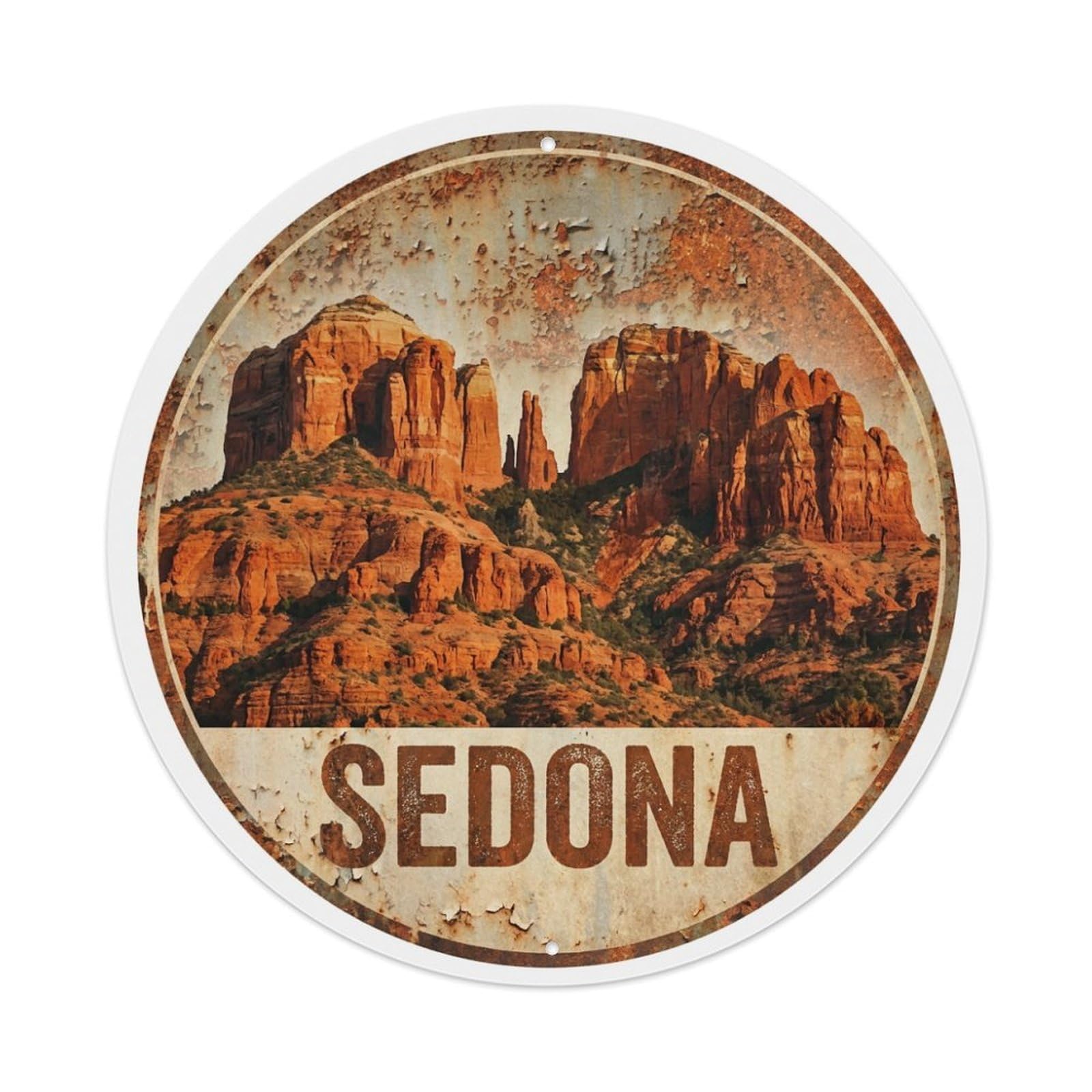 Tgrcjimh Style Metal Tin Sign Retro Travel Usa Sedona