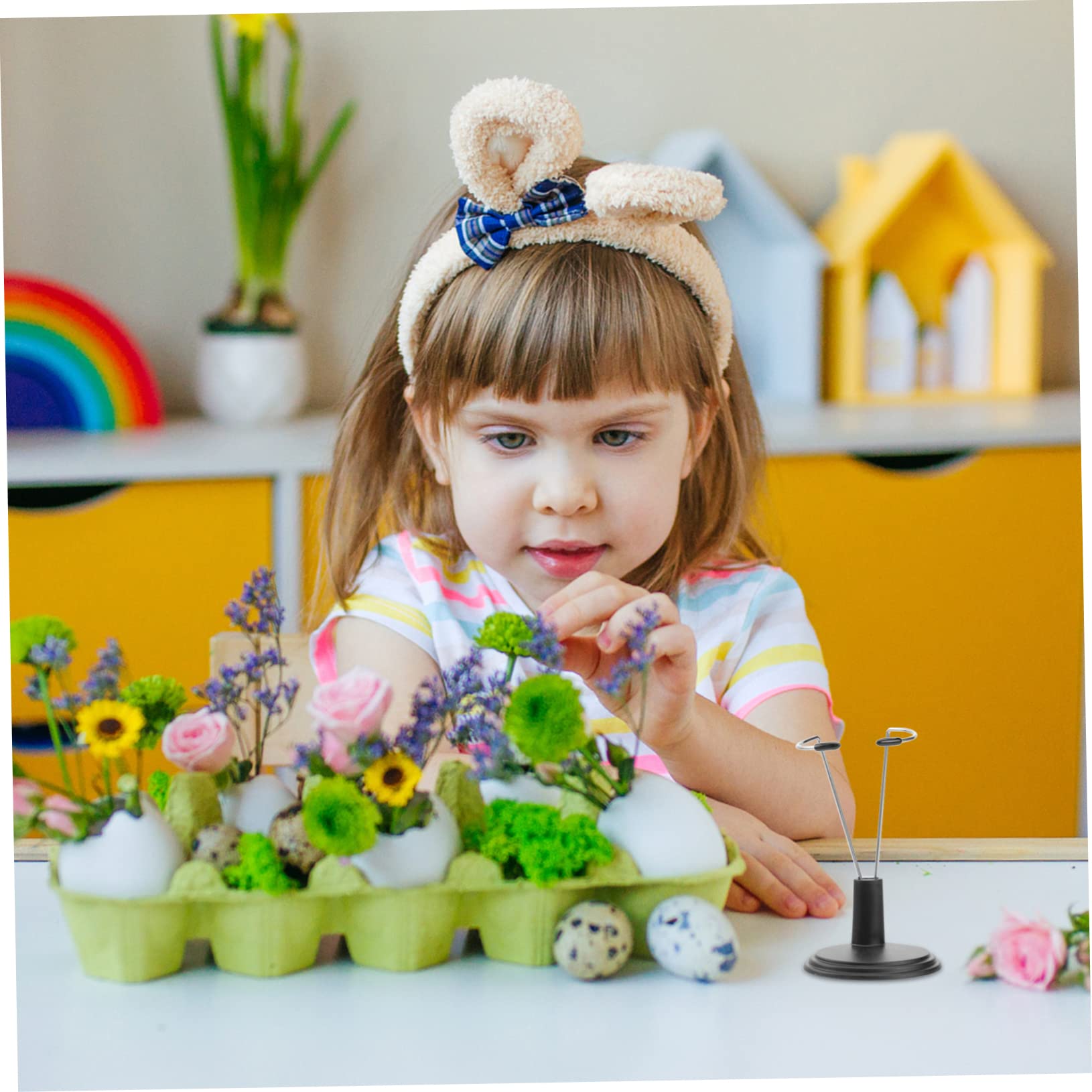 KICHOUSE 3sets 15cm Doll Storage Rack Portable Display Stand for Dollhouse Accessories Sturdy PVC Material Ideal for Home Store and Market Decor 6pcs*3