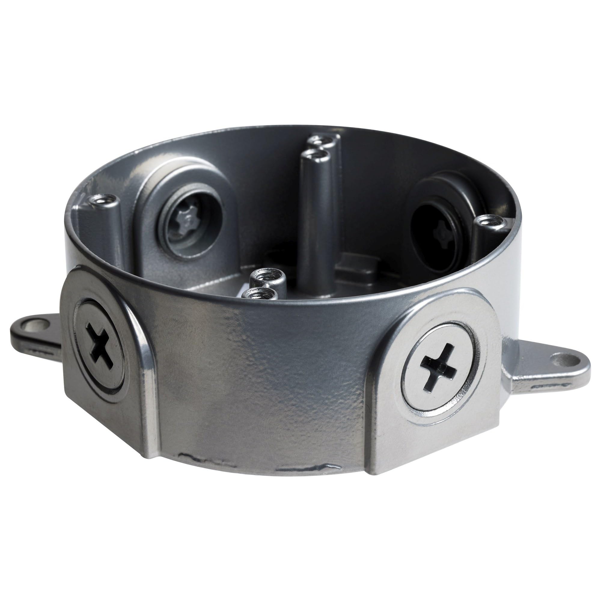 Nuvo Lighting SF76/651 Industrial Style Heavy Duty Aluminum Durable Outdoor Junction Box, Metallic Silver