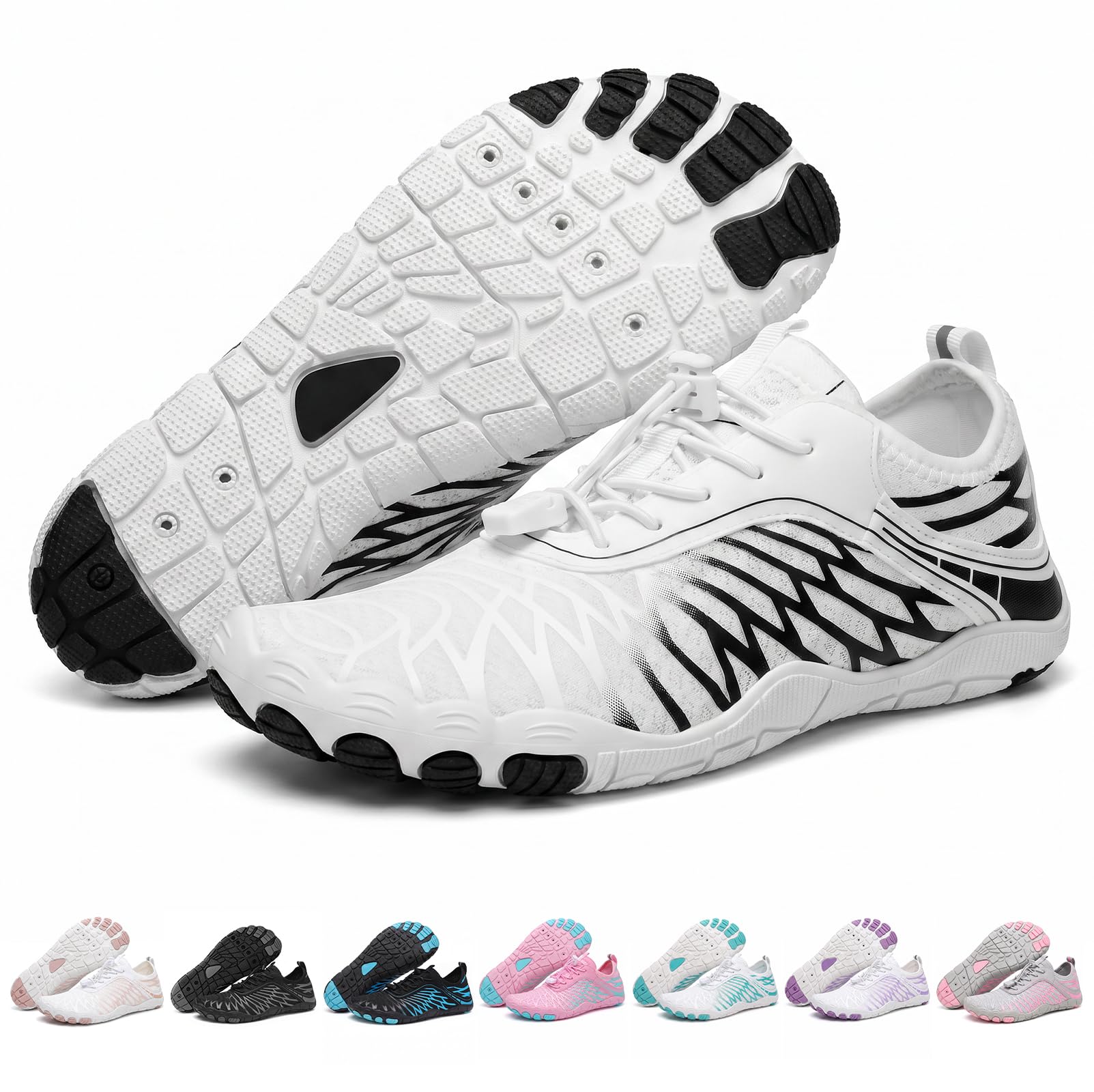 Barefoot Shoes Women Men Footwear, Wide Toe Box Hiking Zero Drop Non-Slip Quick-Dry River Boat Pool Beach Water Shoes, Lightweight Swimming Running Walking Sneakers Unisex-image-20