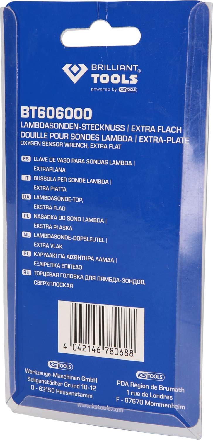 BRILLIANT TOOLS BT606000 - Bussola Per Sonda Lambda Extra Piatta 1/2 - Per Meccanica E Fai Da Te - Foto 9