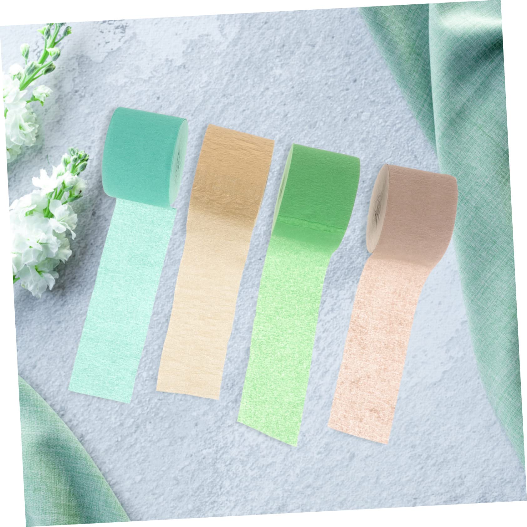 TEHAUX 24rouleaux Crépon Papier Pour Décorations De Fête Accessoires De Streamers Pour Anniversaires Et Mariages Décorations De Fête Papier