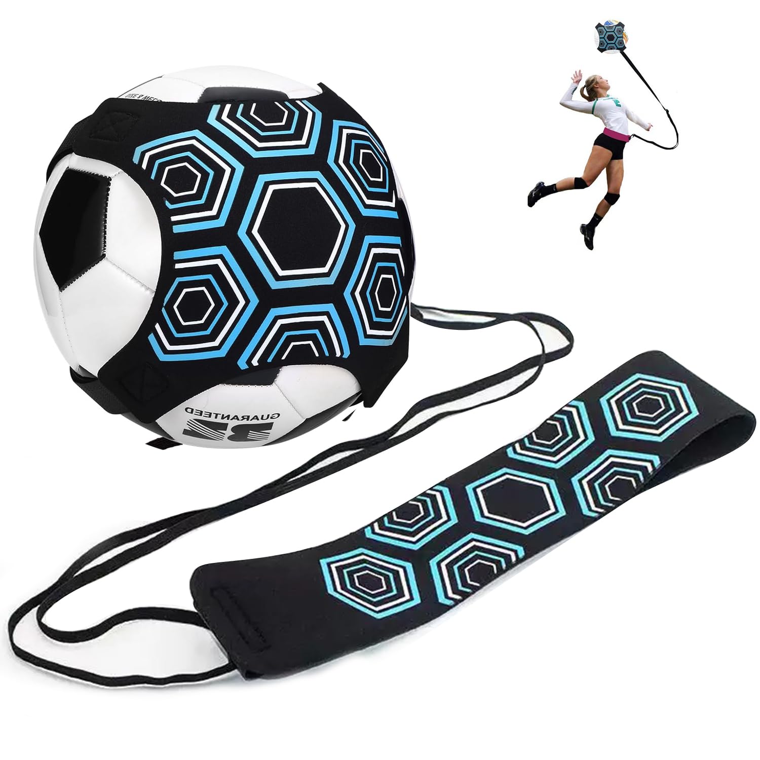 Arcjunys Football Kick Trainer Football Training Accessories Kick Trainer Football Training Football Training Football Kick Trainer Adjustable Waist Belt for Ball 3 4 and 5