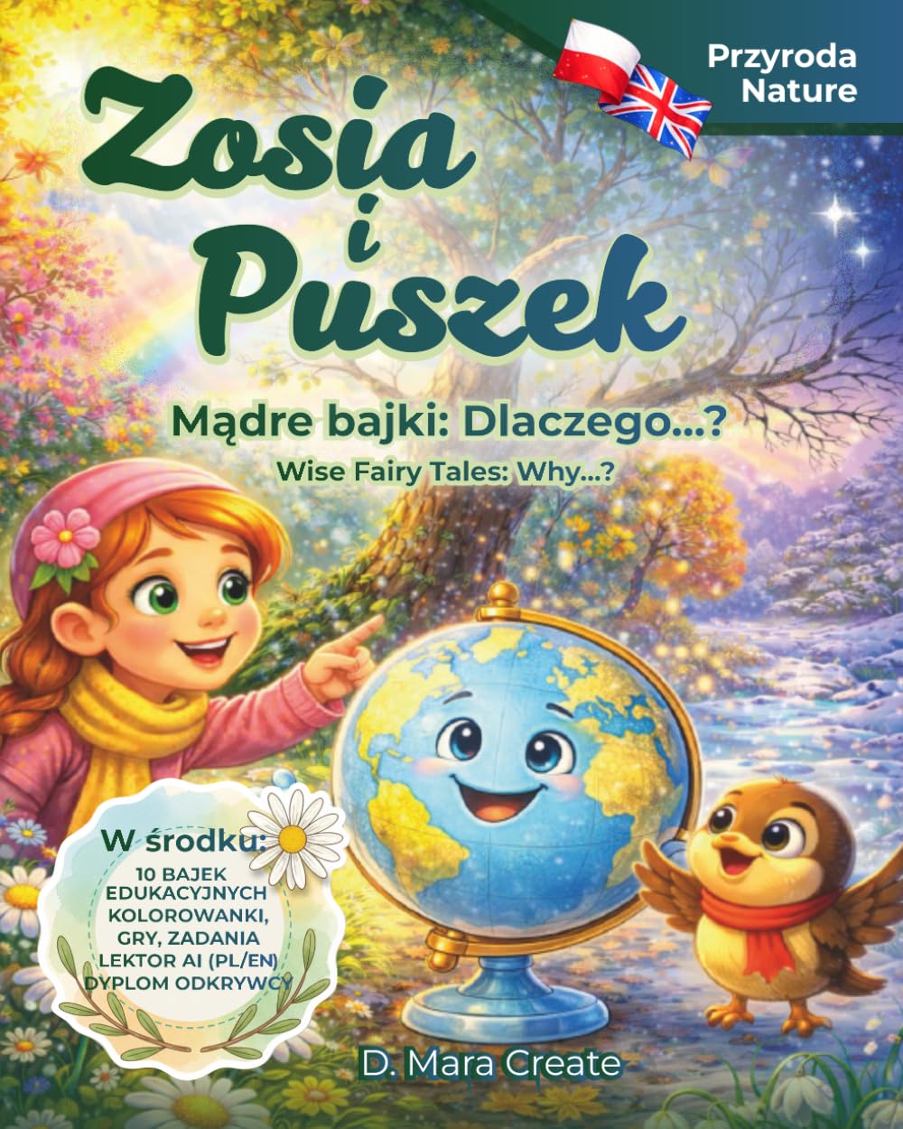 Zosia i Puszek Mądre bajki: Dlaczego..? Przyroda / Zosia and Puszek Wise Fairy Tales: Why..? Nature: Edukacyjne bajki dla dzieci, kolorowanki, quizy, ... Puszek and The Magical Globe of Knowledge)
