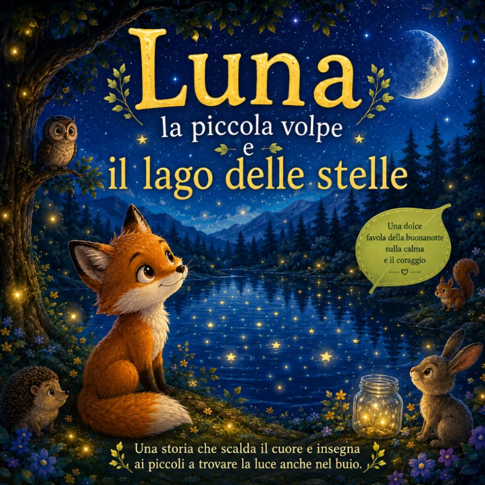 Luna la piccola volpe e il lago delle stelle: Una favola della buonanotte sulla calma e il coraggio (Le Favole di Luna)