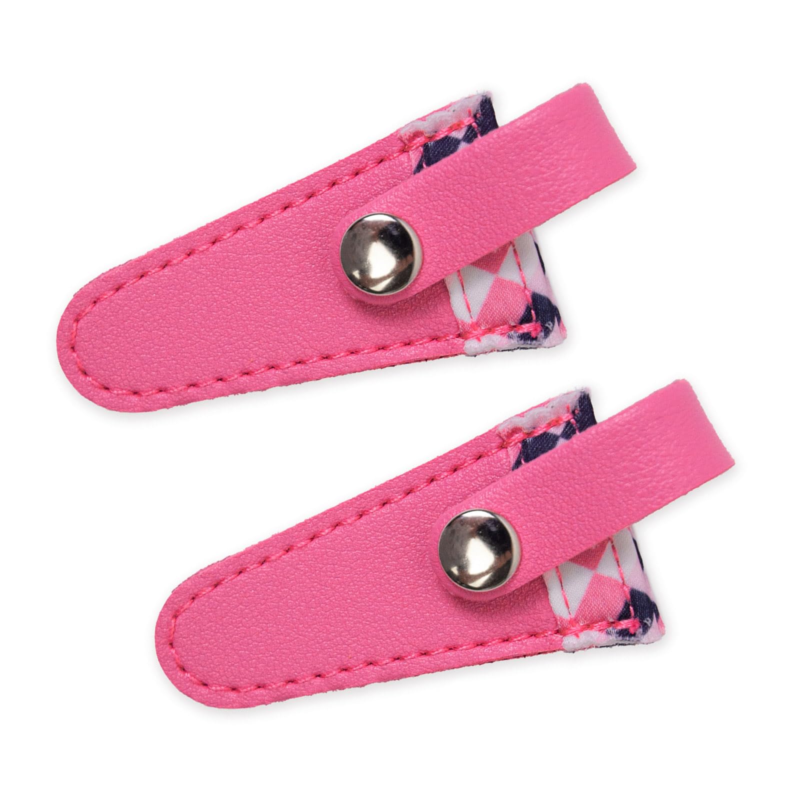 Elnwnnkc Rose Red 2 Pcs Embroidery Scissors Sheath Pu Scissors Covers Color Lattice Protective Covers Sewing Sheath