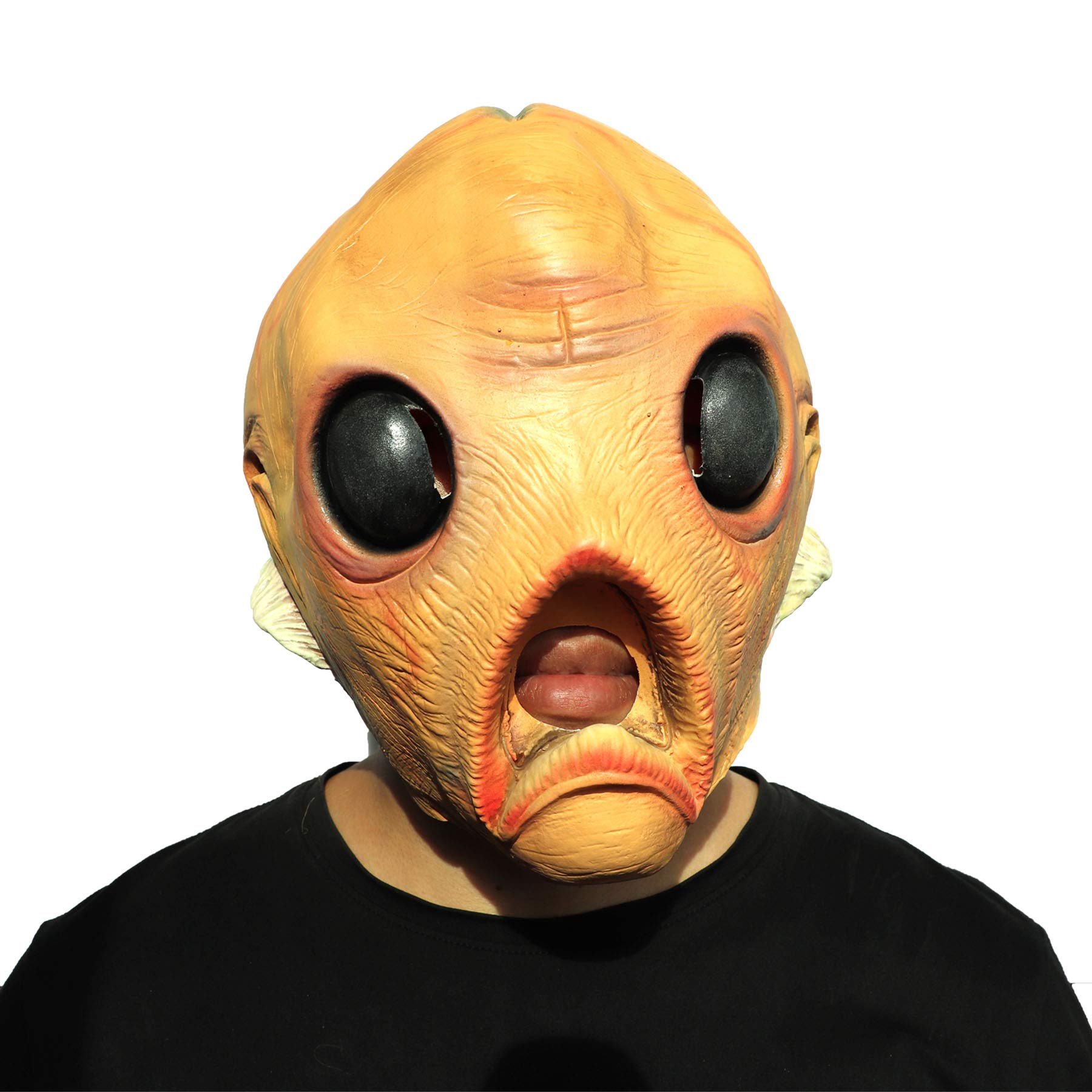 ifkooNovelty Alien Latex Mask Halloween Christmas Easter Costume Masquerade Party UFO Head Mask