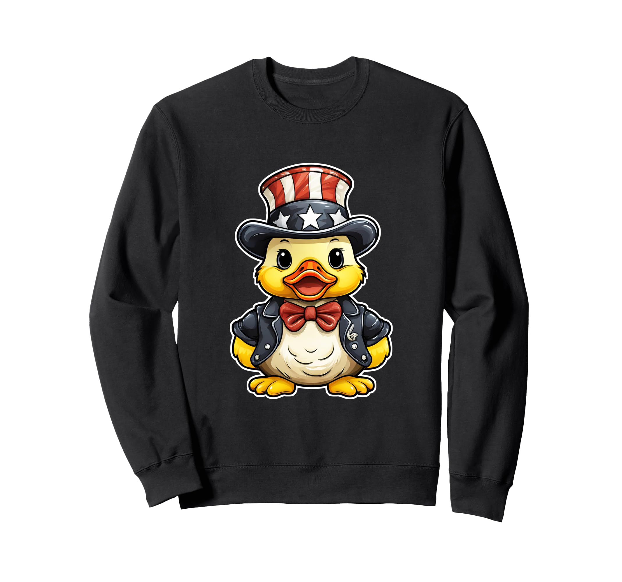 Patriotic USA Rubber Duck, Uncle Sam American Duckie Sweatshirt