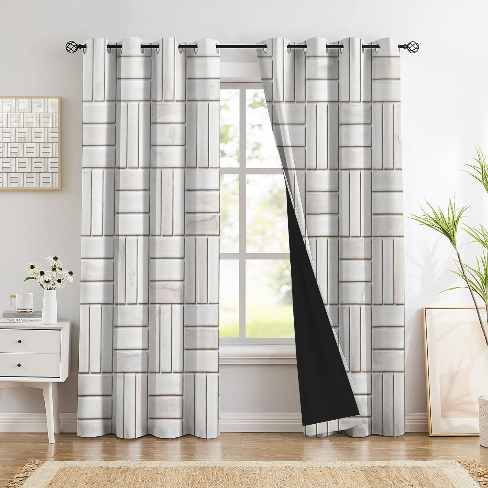 Rideau thermique isolant anti froid pour bloquer les courants d'air