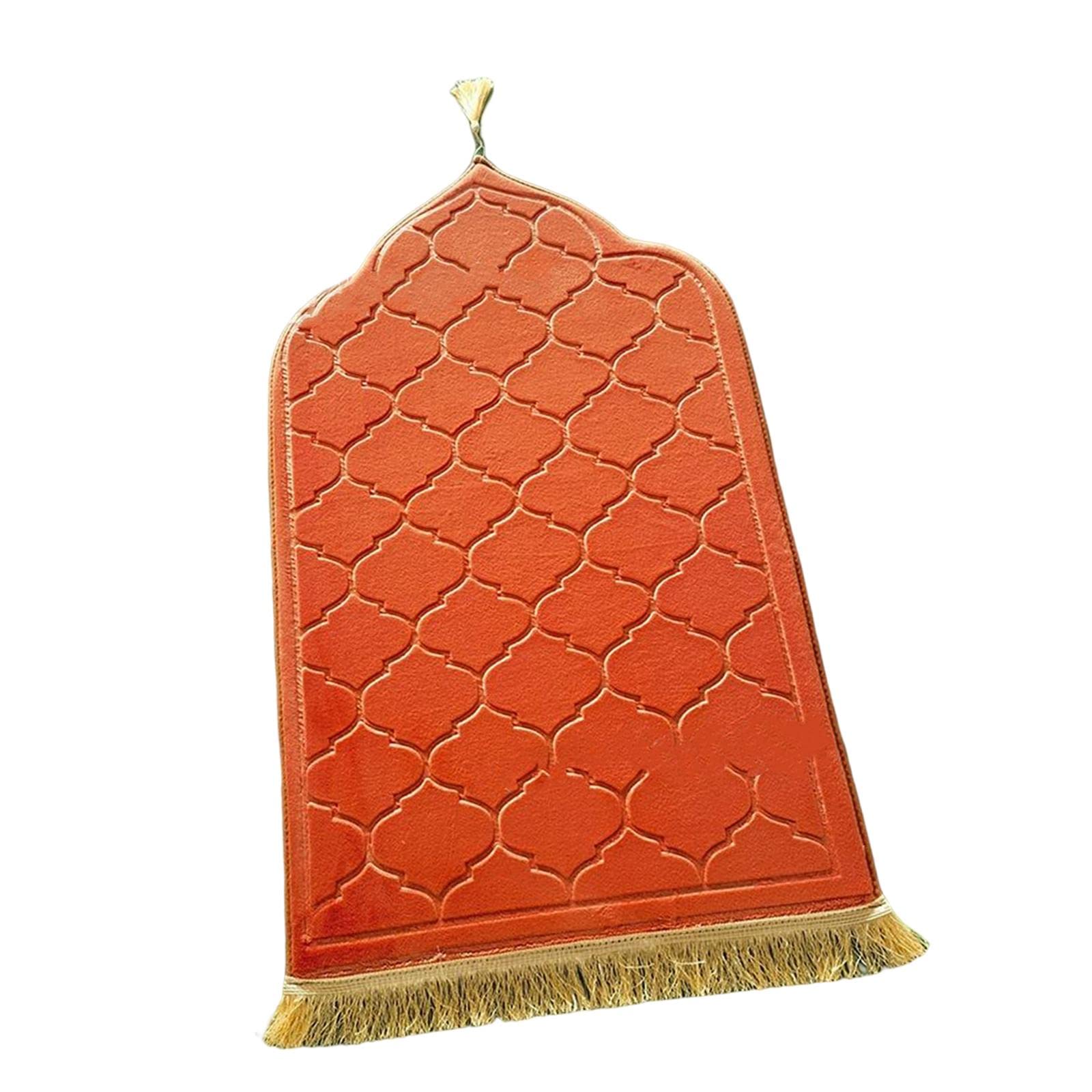 Alfombra de oración manta musulmana plegable flannel portátil roja para niños y adultos