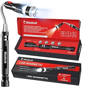Gifts for Men, Stocking Stuffers for Men, Telescoping Magnetic Flashlight Pickup Tool, Christmas Gifts for Men, Dad, Him, Husband, Cool Gadgets for Men, Unique Gifts for Men Who Have Everything