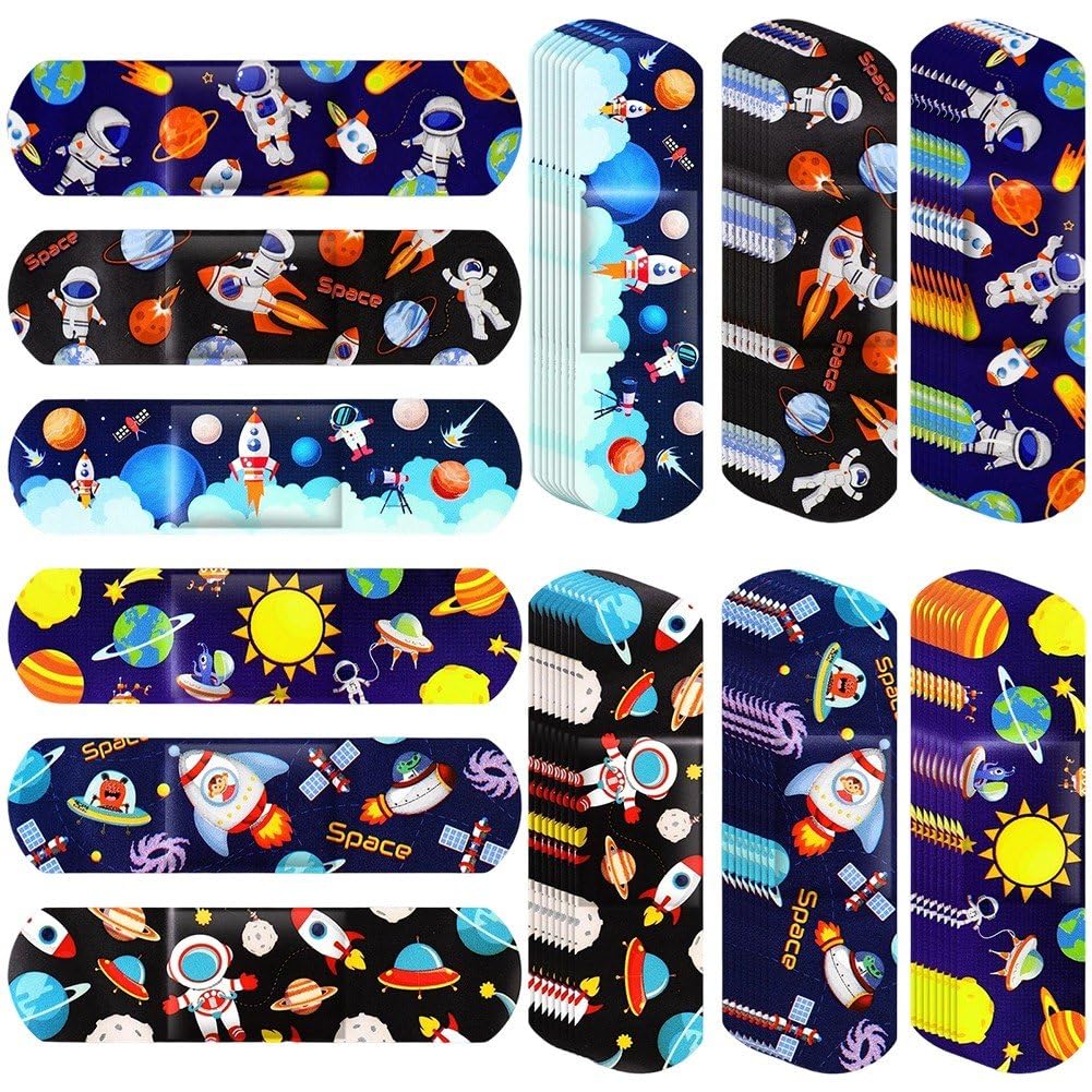 Luxylei 50pcs Cartoon Bandages Flexible Adhesive Colorful Cute Bandages Knuckle Fingertip Breathable Stickers Protection Care Cuts for Children