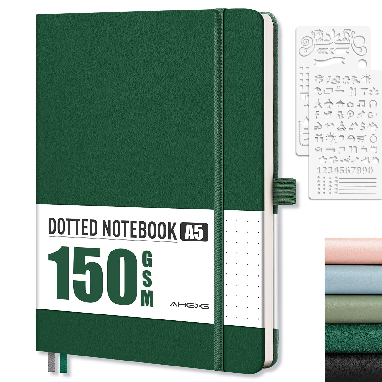 Carnet pointillé A5 papier épais 150g AHGXG sans effet fantôme