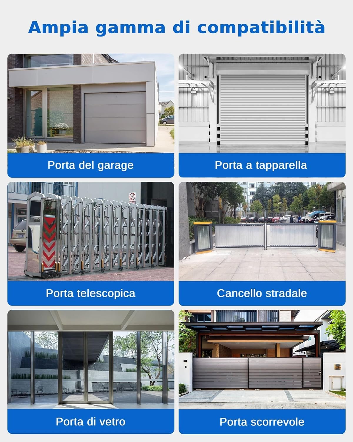 2PCS Telecomando Cancello, Compatibile con BFT MITTO2, 433,92MHz 2 Canali, Telecomando Porta Garage per MITTO2- Mitto2 M Rolling Code, per MITTO 2B RCB