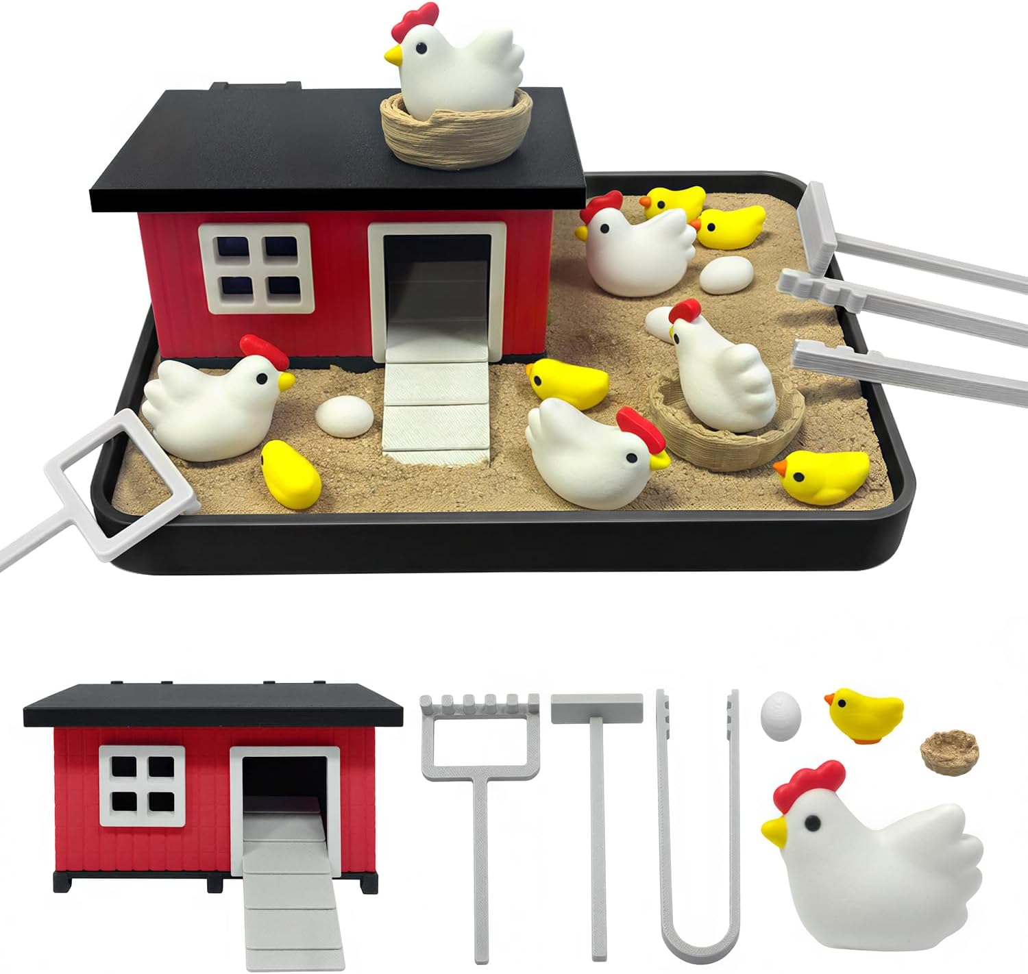 Dumpster Fire Zen Garden for Desk Decor, Funny Desk Accessories Zen Garden Kit, Office Mini Garbage Fire Coworker Gifts, Birthday, Friends, Stress Relief Sandbox