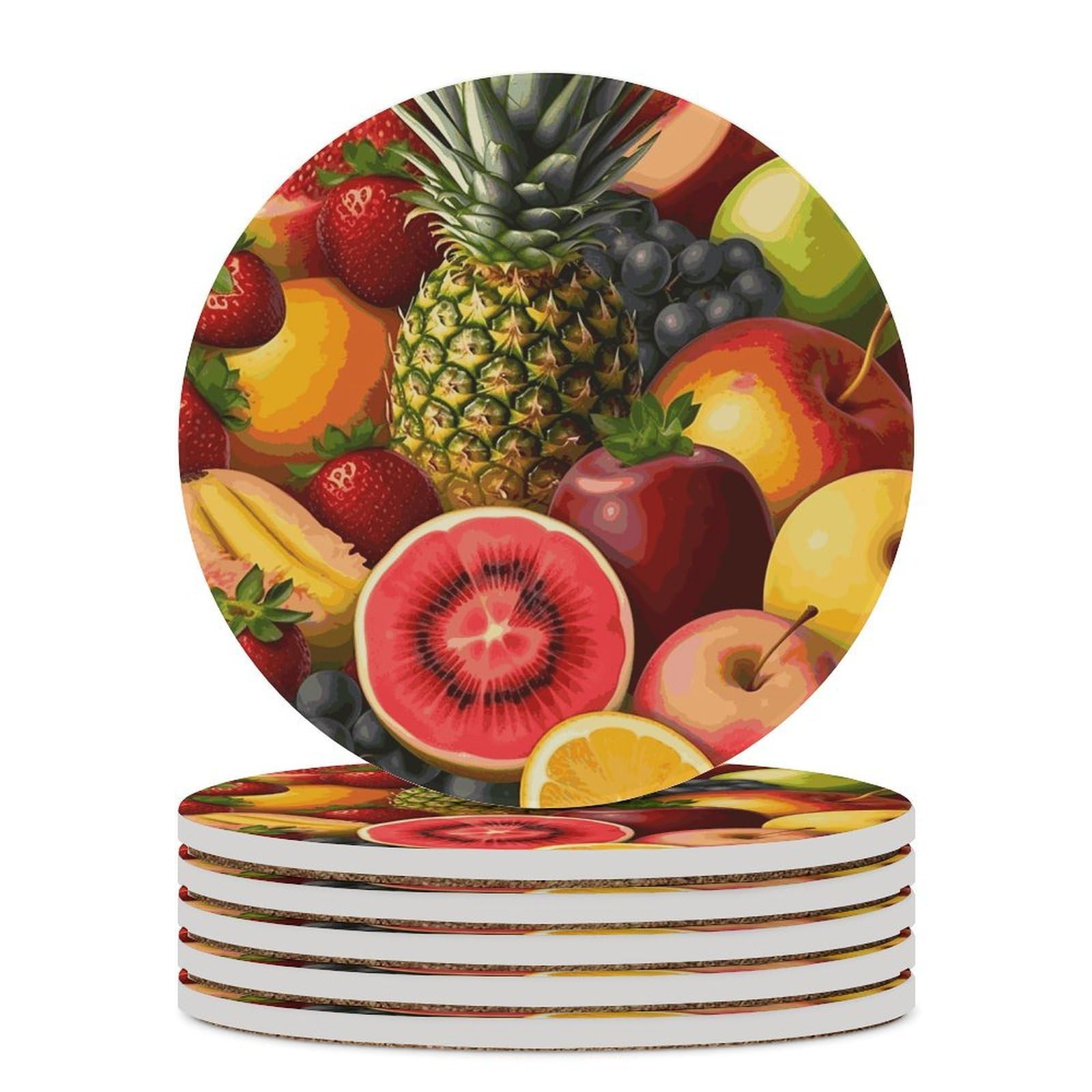 Dessous de verre absorbant en céramique anti trace humidité pour protection table