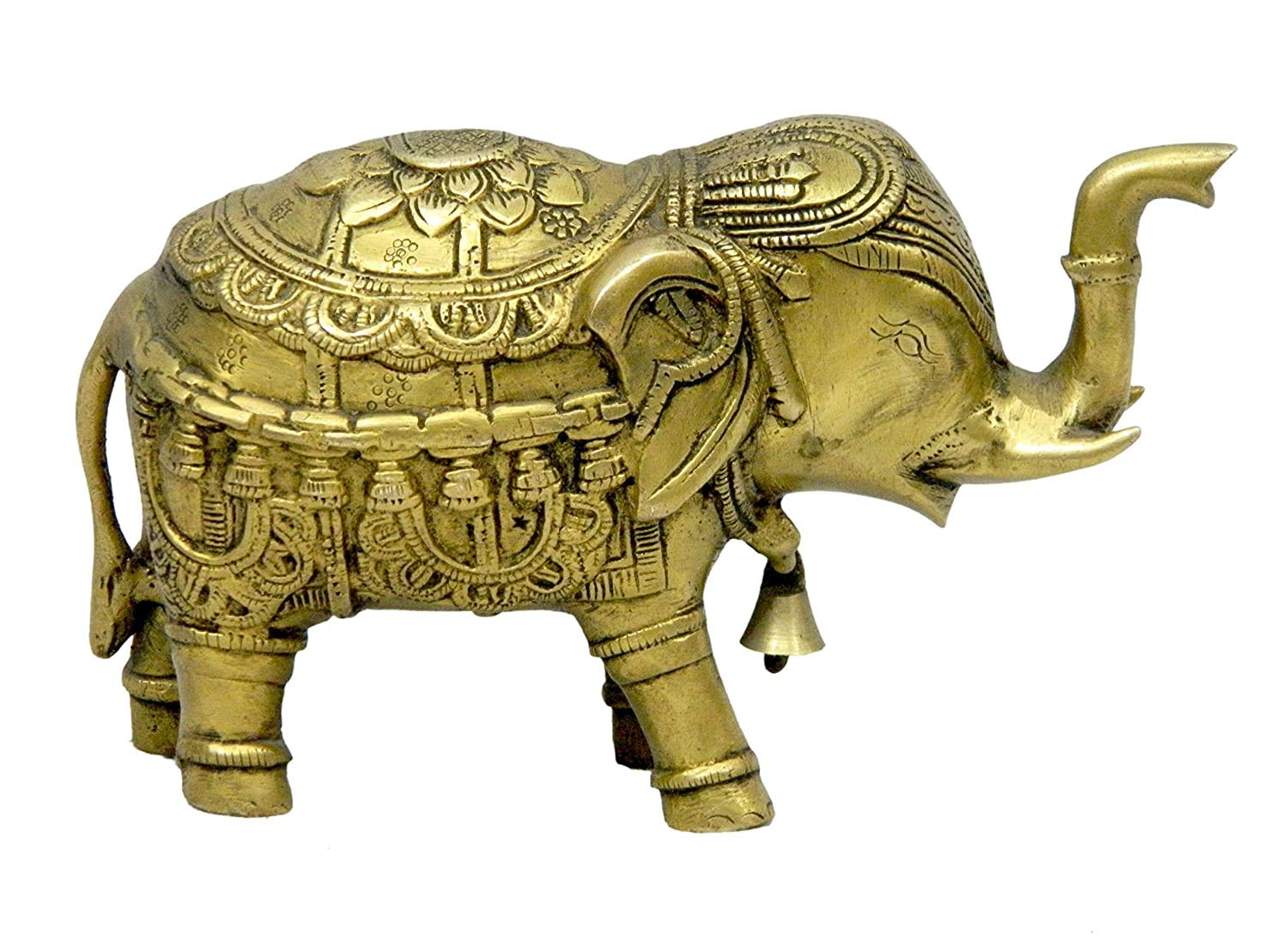 Brass Elephant Handicraft Art (3 Inch Height)