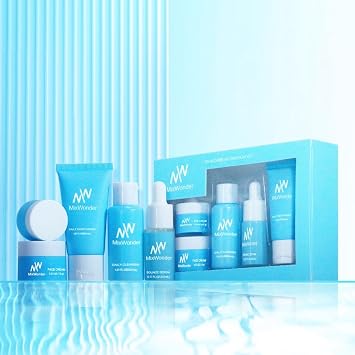Moisturizing Care 5-Piece Set, Face Wash, Lotion, Cream, Ice Essence, Hydrating Hydration, Protection against Drying in Autumn and Winter, Gift Box Included