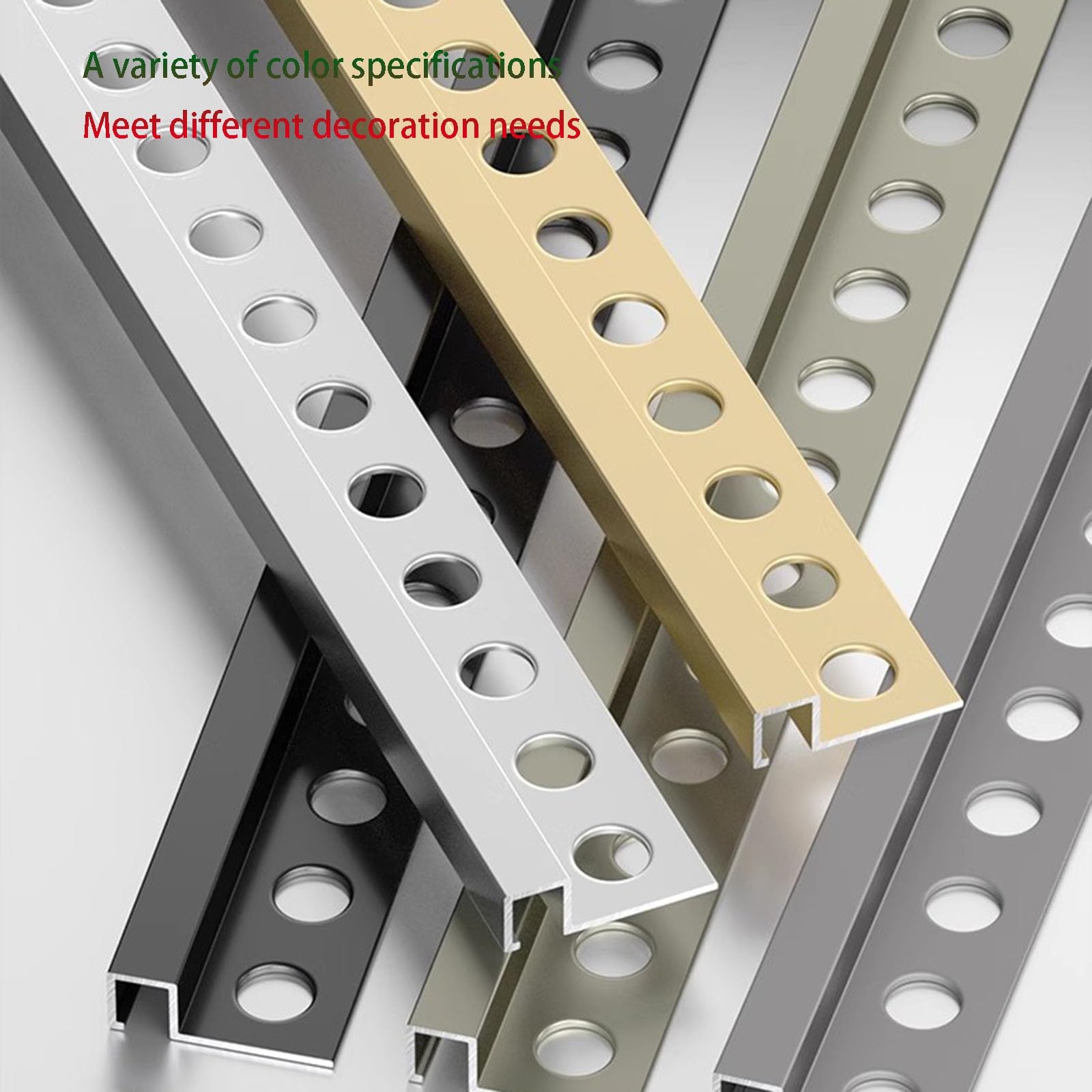 Perfil Angular De Aluminio para Remate De Baldosas, 90 Cm* 3 Piezas Perfil Angular DecorativoRegleta para Remate De Baldosas En Suelos Y Paredes Perfil Protector(Matte Black,10mmx10mmx0.9m)