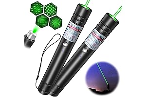 Long Distance Rechargeable Green Laser Pointer 2 Pack