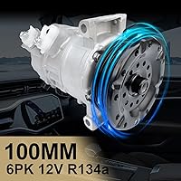 Vista 38 de Compresor de aire acondicionado AC para Ford Police Interceptor Utility 2013-2015, Ford Explorer 2011-2015, con embrague de A/C, compresor de CA