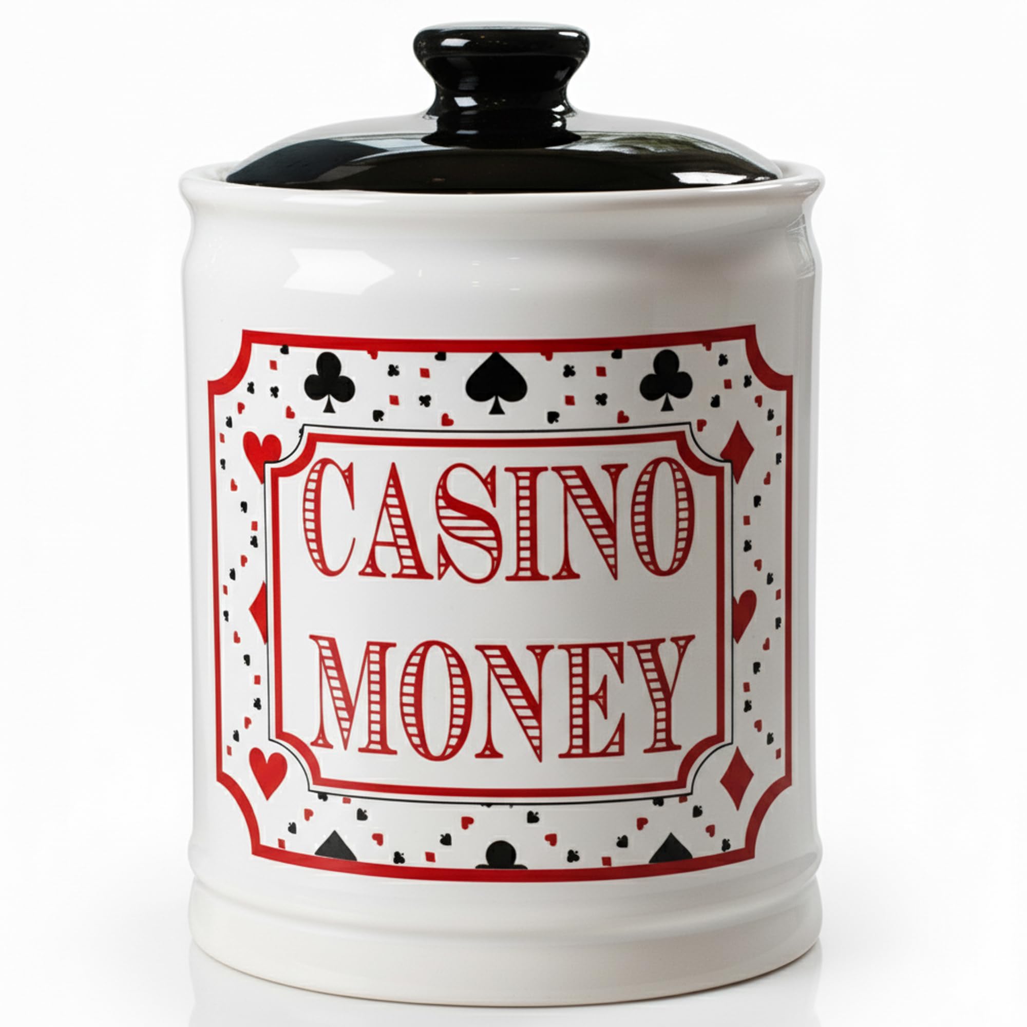 Cottage Creek Jars | Casino Money Piggy Bank, Ceramic Slot Machine Coin Bank | Gifts for Gambler | Gambling Gift Ideas for Men, Women, Poker Players and Casino Lovers