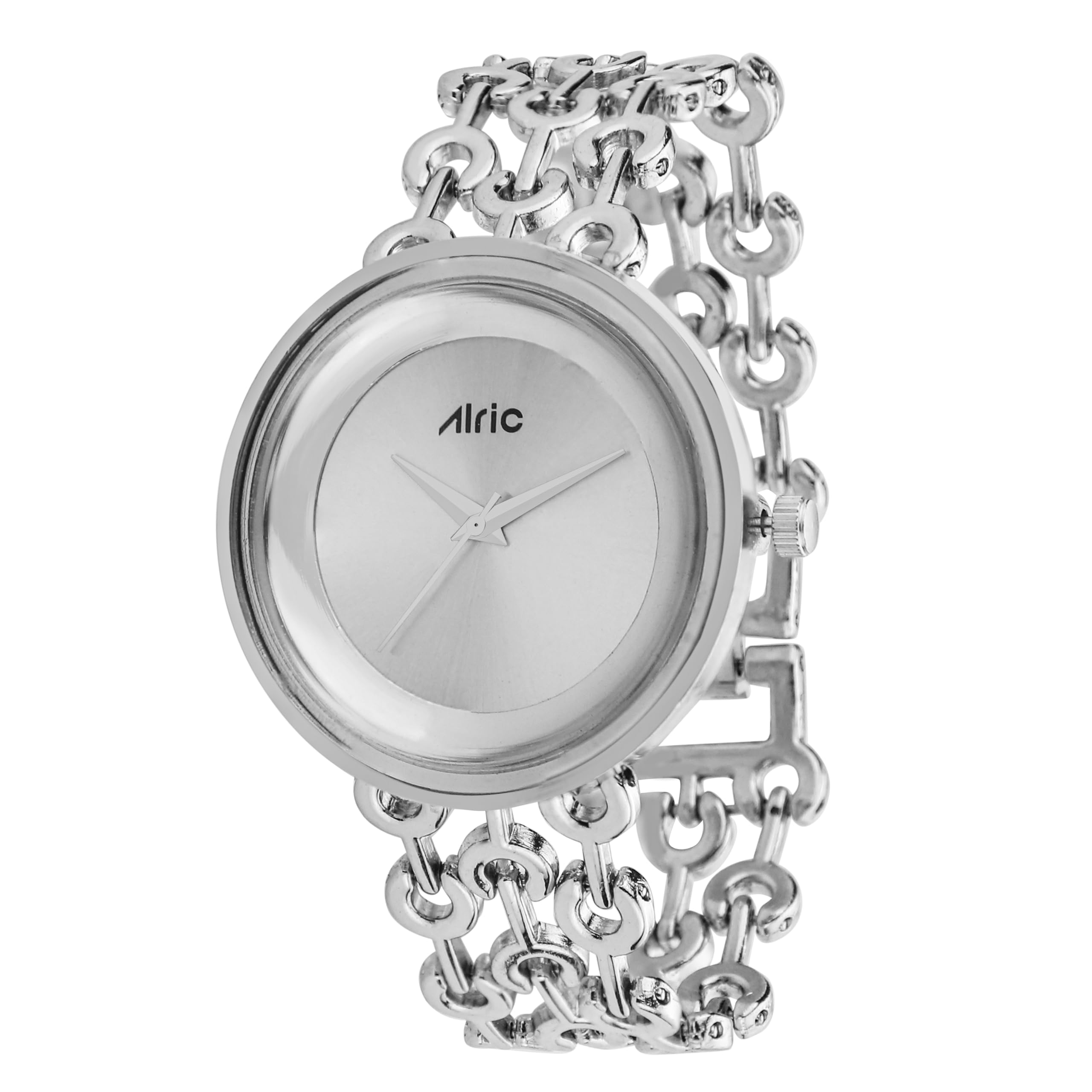 Alric (BRACE Stylish Ladies Watch for Girls || Glossy Metallic Finish Bracelet Watch || Analog Quartz with Jewels || Trendy Round and Square Dial || Elegant Watch for Women (Silver) (B0D9QMSMD6) Amazon Price History, Amazon Price Tracker