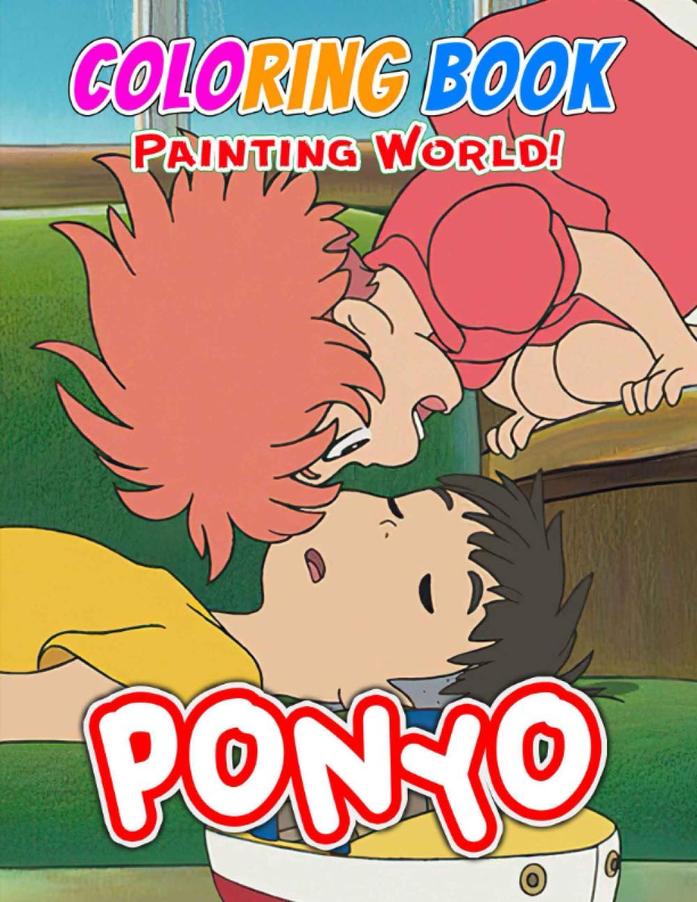 Buy Painting World! - PONYO Coloring Book: Studio ghibli coloring book ...