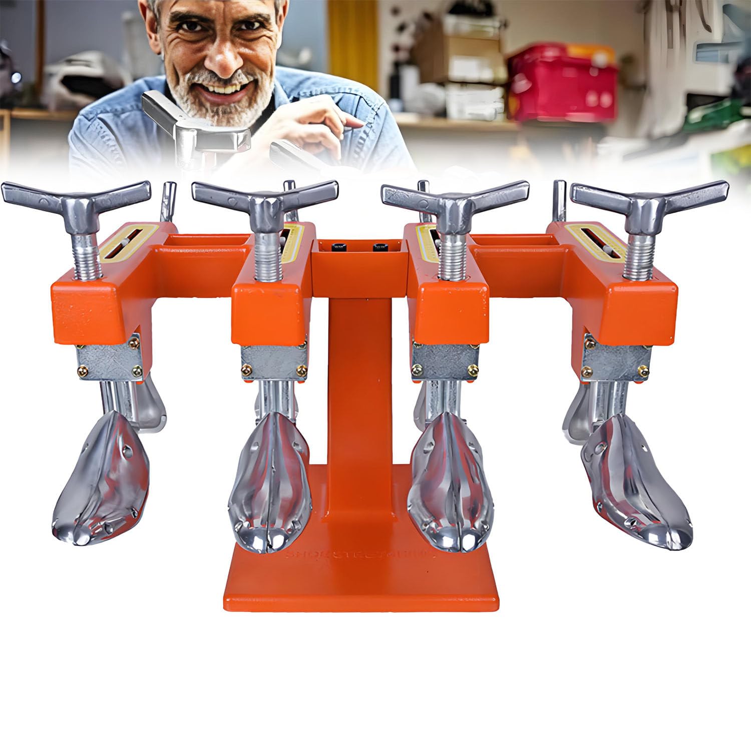 AiODiO Shoe Stretcher Machine，Professional Shoe Stretcher Machine with Scale, Adjustable Width Length ，Unique Design，for Tight & Narrow Shoes，for Men, Women, Heels & Children 4Heads