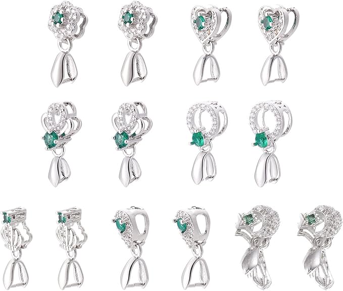 PH PandaHall 40pcs Collier Pendentif En Laiton Ice Pick Pinch