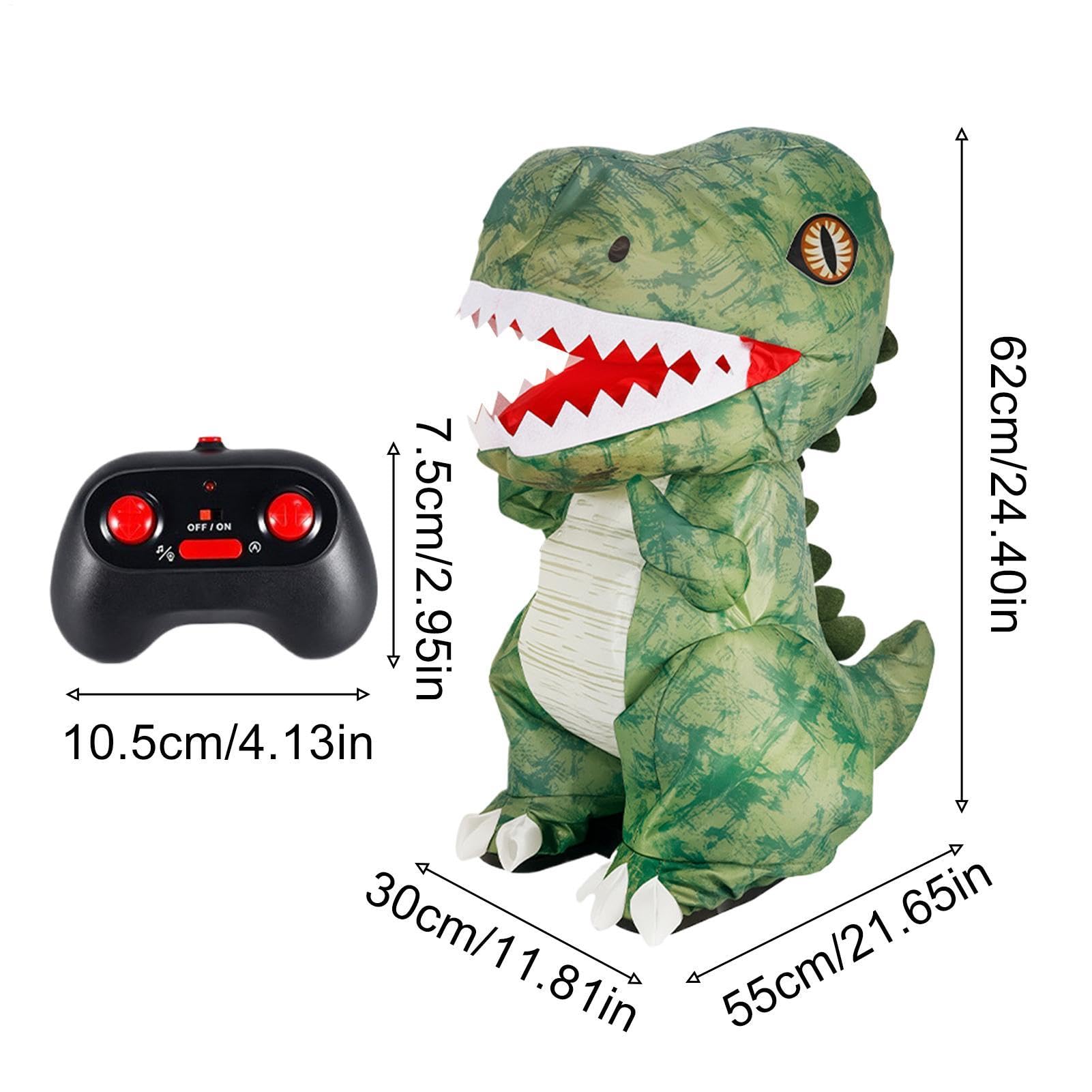 Dinosauro Gonfiabile Decorazioni Elettriche a Gonfiaggio Rapido e Rotazione