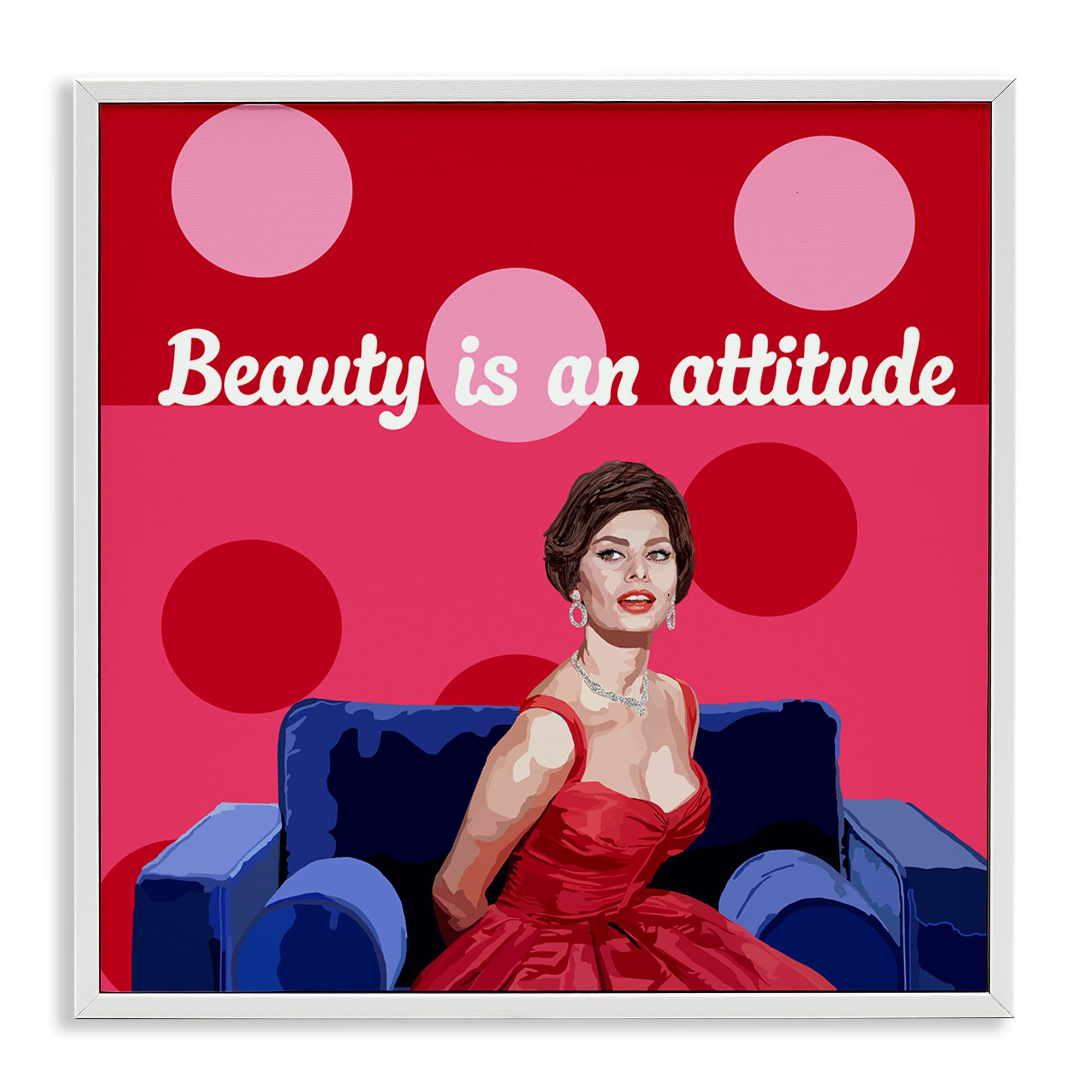 'Beauty Is An Attitude'| Framed Giclee Art