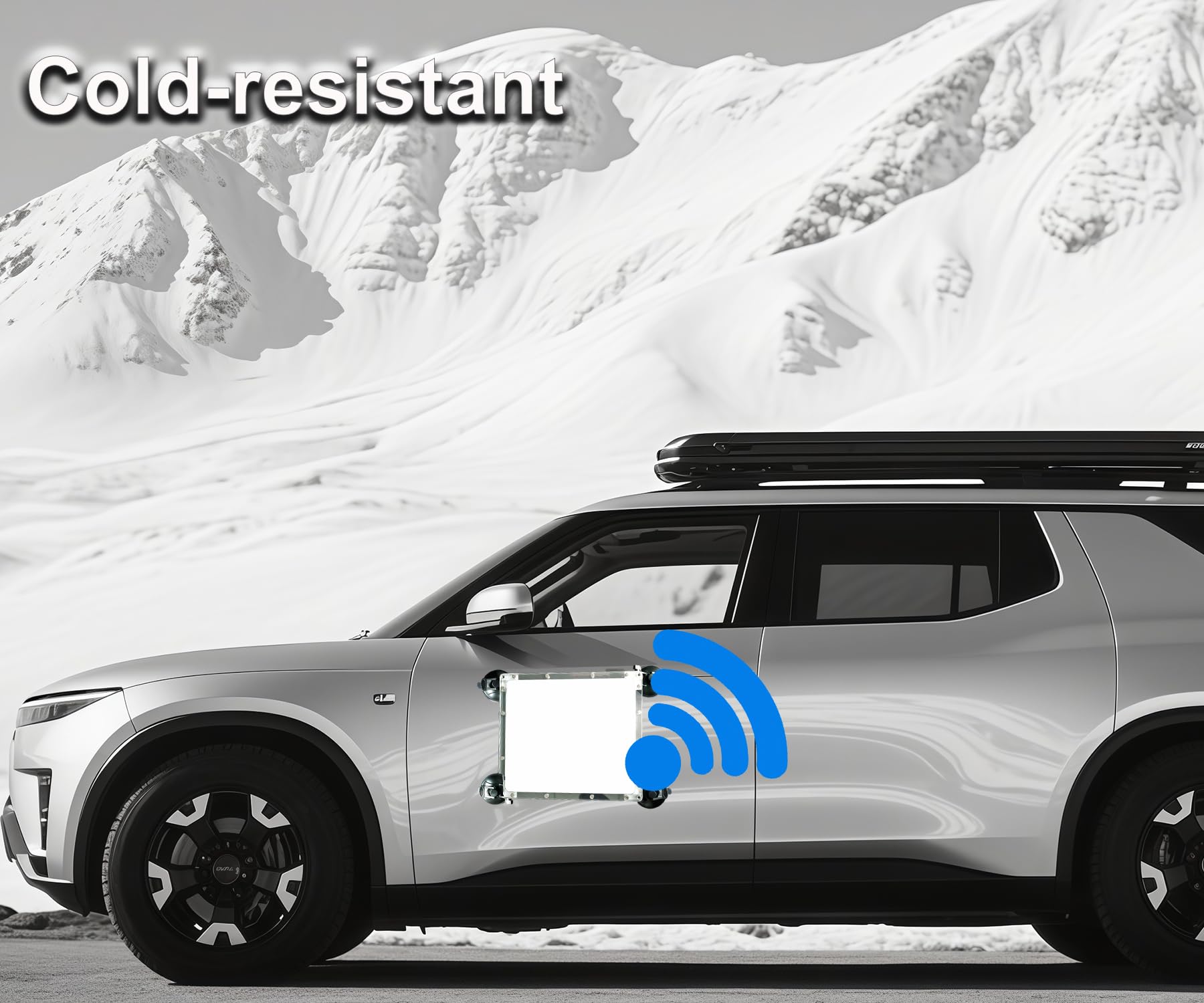 Coche Ventosa Soporte Compatible con Starlink Mini,Fuerte Succión Protector Montaje Caja para Coche Techos Solares o Salpicadero Windows RV, Camiones, Barcos Segura y a Prueba De Vibraciones