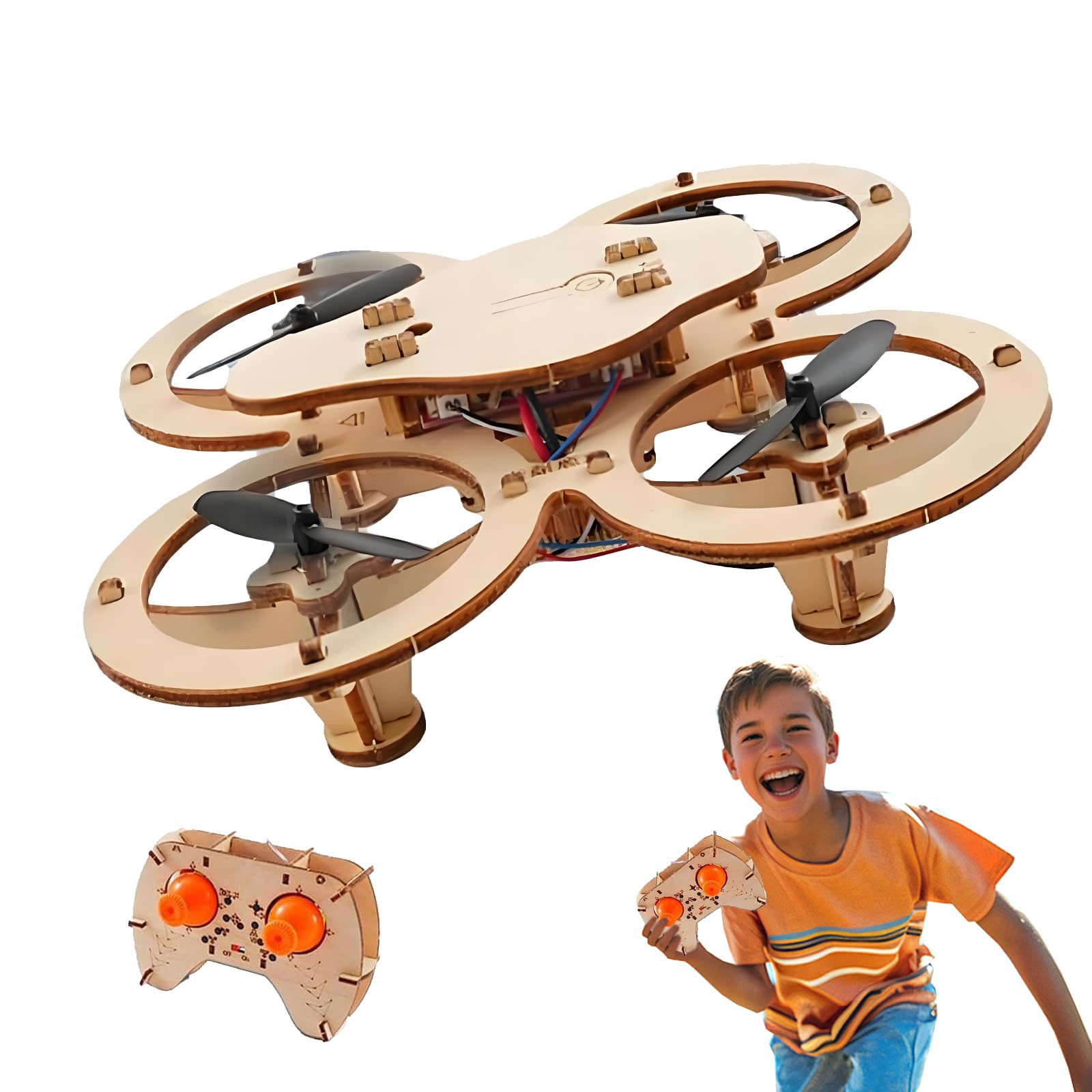 DIY Drone Kit à Construire,Drone Quadricoptère à Monter Soi-même,kit de modèle de construction de quadricoptère RC,Maquettes Créatives et Kits Scientifiques Éducatifs pour Enfants et Adultes