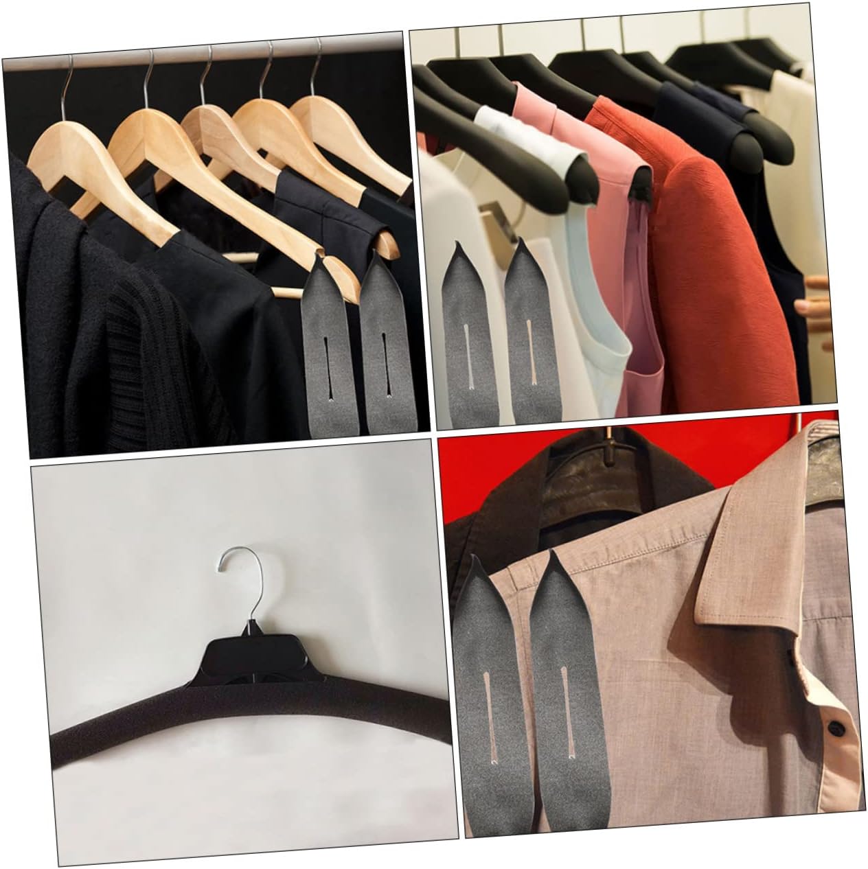 150pcs - Hanger Sponge Covers Lightweight Protective Shoulder Support Pads for Clothing Prevent Scratches and Slipping for Suits and