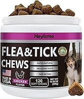Vista 1 de Flea and Tick Prevention for Dogs Chewables, Natural Dog Flea and Tick Control Supplement, Flea Treatment for Dogs, Oral Flea and Tick Chews Treats