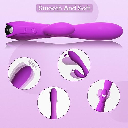 Miniatura 3 de Vibrador de conejo para estimulación doble del clítoris del punto G consoladores vibradores 9 x 9 potentes vibraciones para mujeres masajeador de