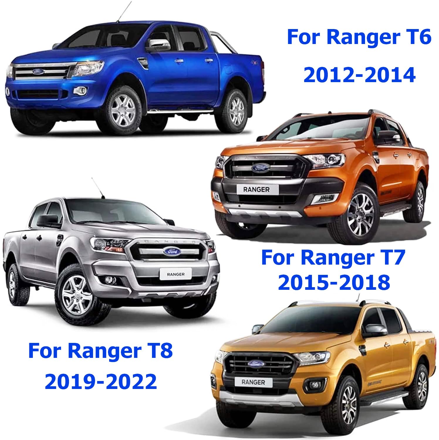 Ladeklappenschutz Heckklappenschutzleiste für Ford Ranger 2012-2022 Raptor Wildtrak T6 T7 T8 XL XLT Limited
