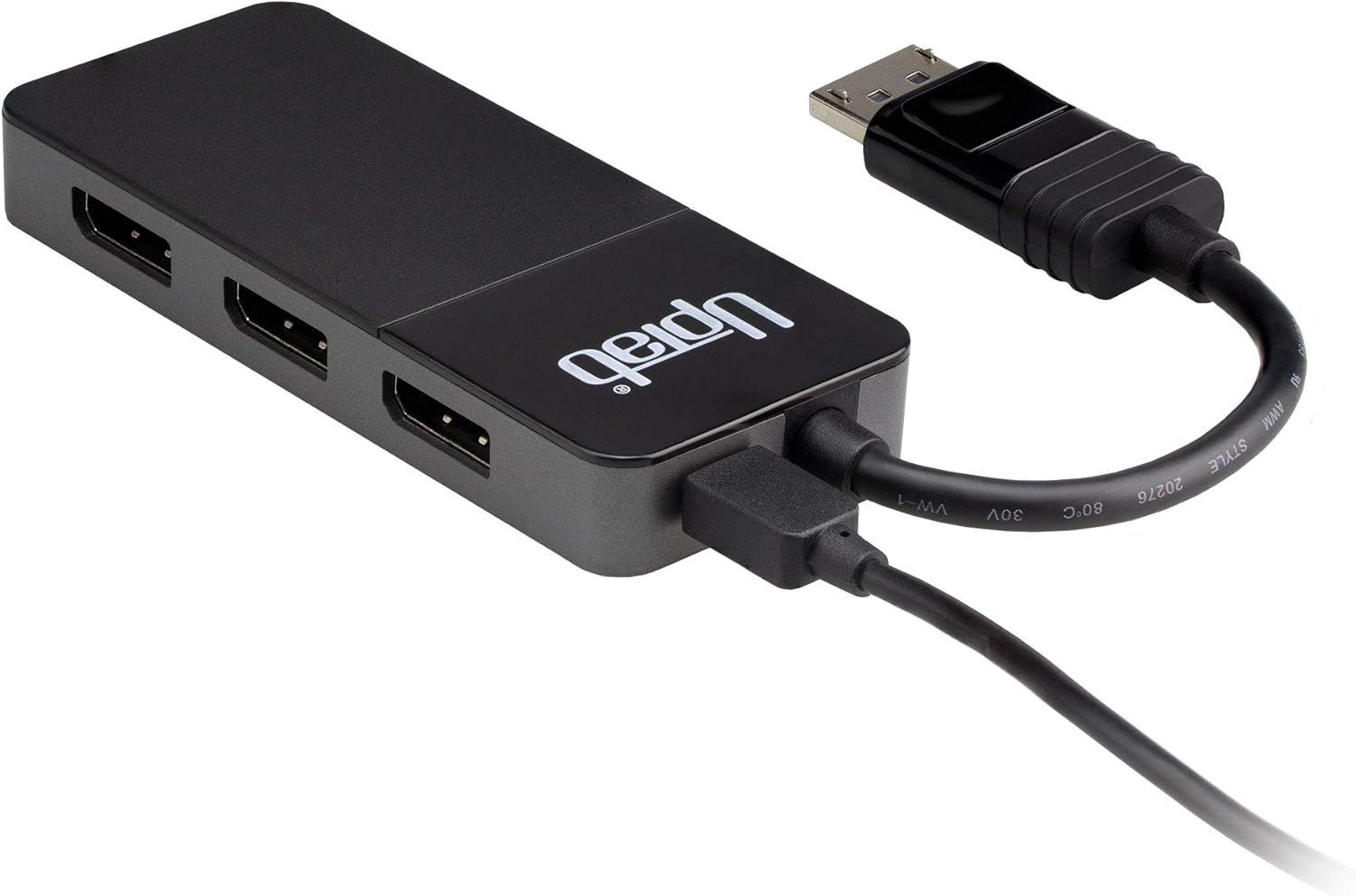 3-Port DisplayPort 1.4 MST Hub, Triple Monitor Splitter 4K HDR Adapter, DP to 3X DisplayPort Multi-Monitor Adapter for Windows PC and Laptops