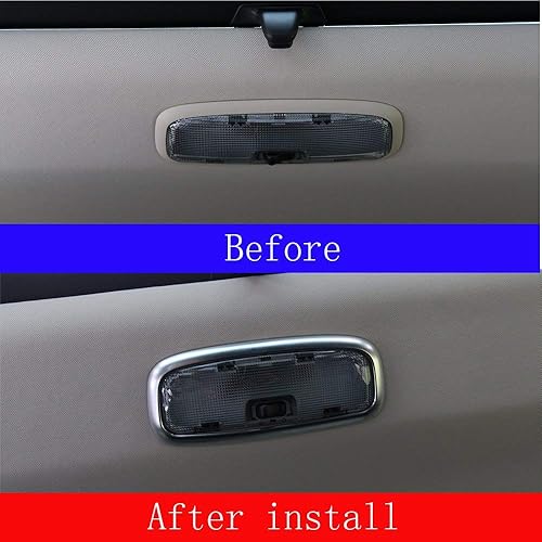 Miniatura 2 de YIWANG ABS cromo coche fila trasera lámpara lectura marco cubierta ajuste 1 unid para Land Rover Freelander 2 2007-2015 accesorio auto