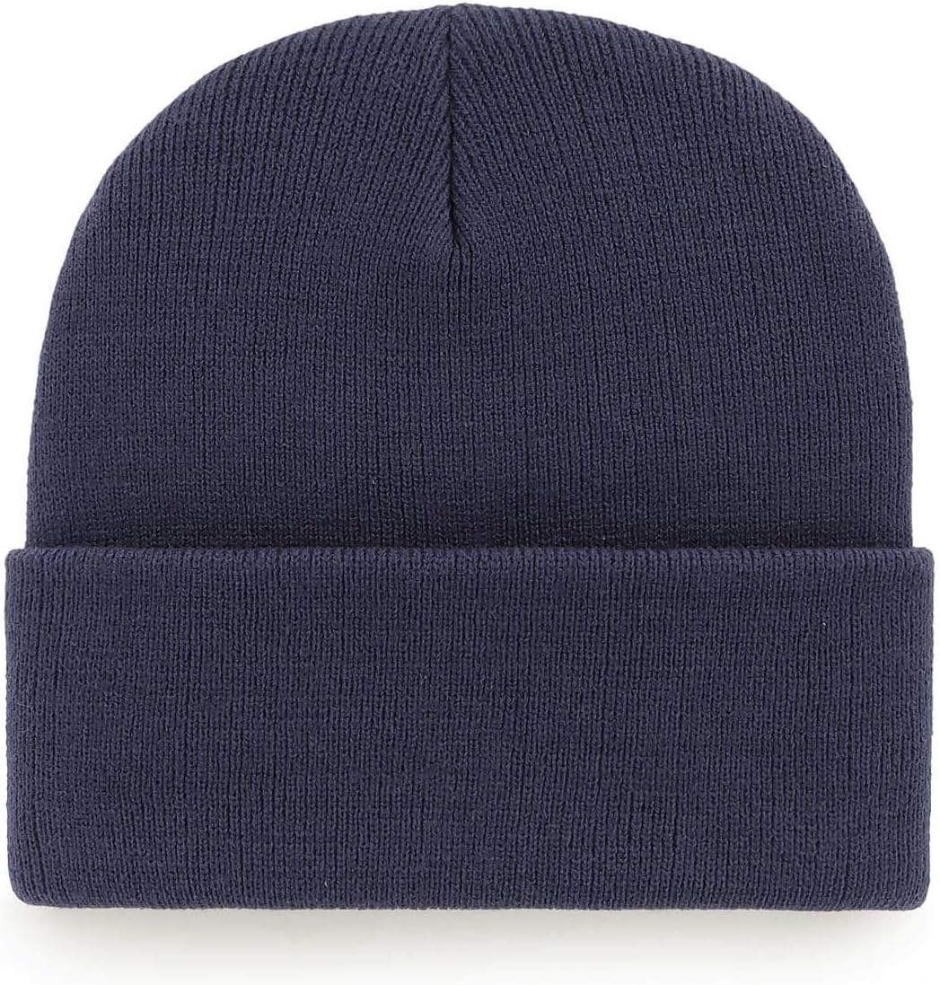 Officially Licensed New York Navy Baseball Cuffed Knit Beanie Hat Classic Edition NY Team Logo Embroidered Blue Cap - Image 2